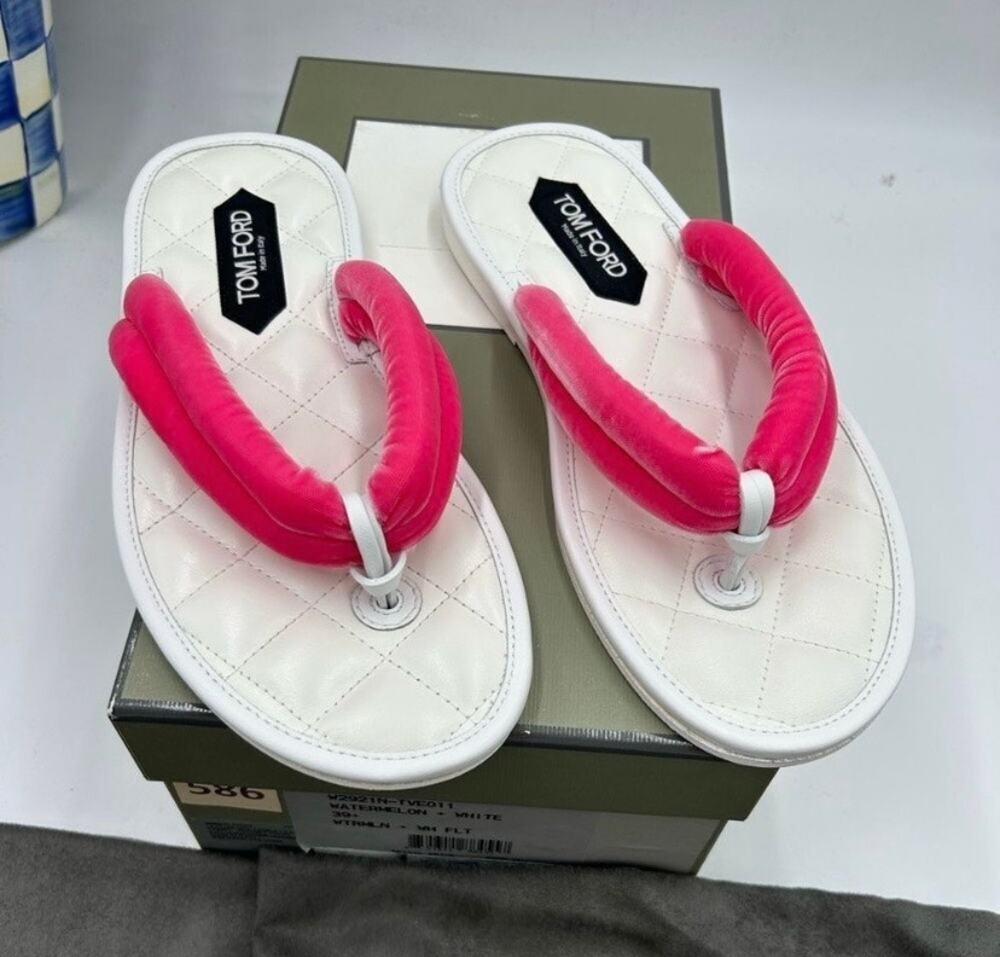 Women's Tom Ford flip-flop sandals size 39.5 made in Italy